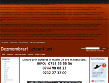 Tablet Screenshot of dezmembrariletcani.ro